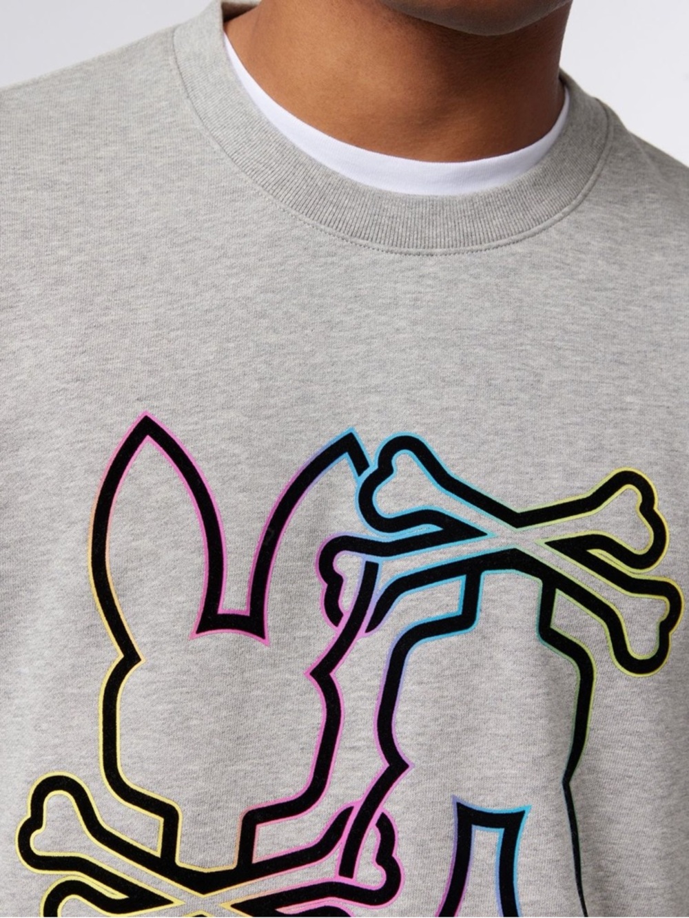 Men’s Psycho Bunny Gray Sweatshirt Large